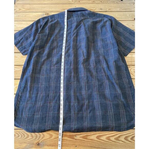 Harold Powell Short Sleeve Button Up Shirt Size 2XL Men’s Grey - Picture 5 of 6